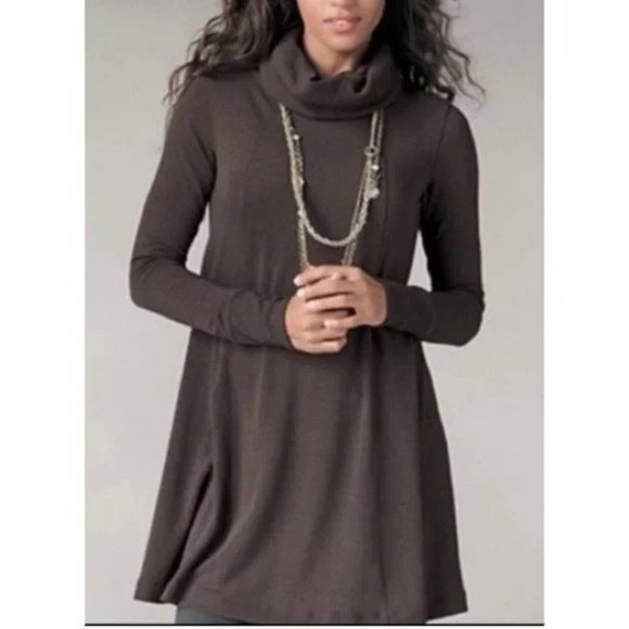 CAbi Tops - CAbi #596 Fireside Cowl Neck Swing Fit Knit Sweater Tunic Top Women's Medium